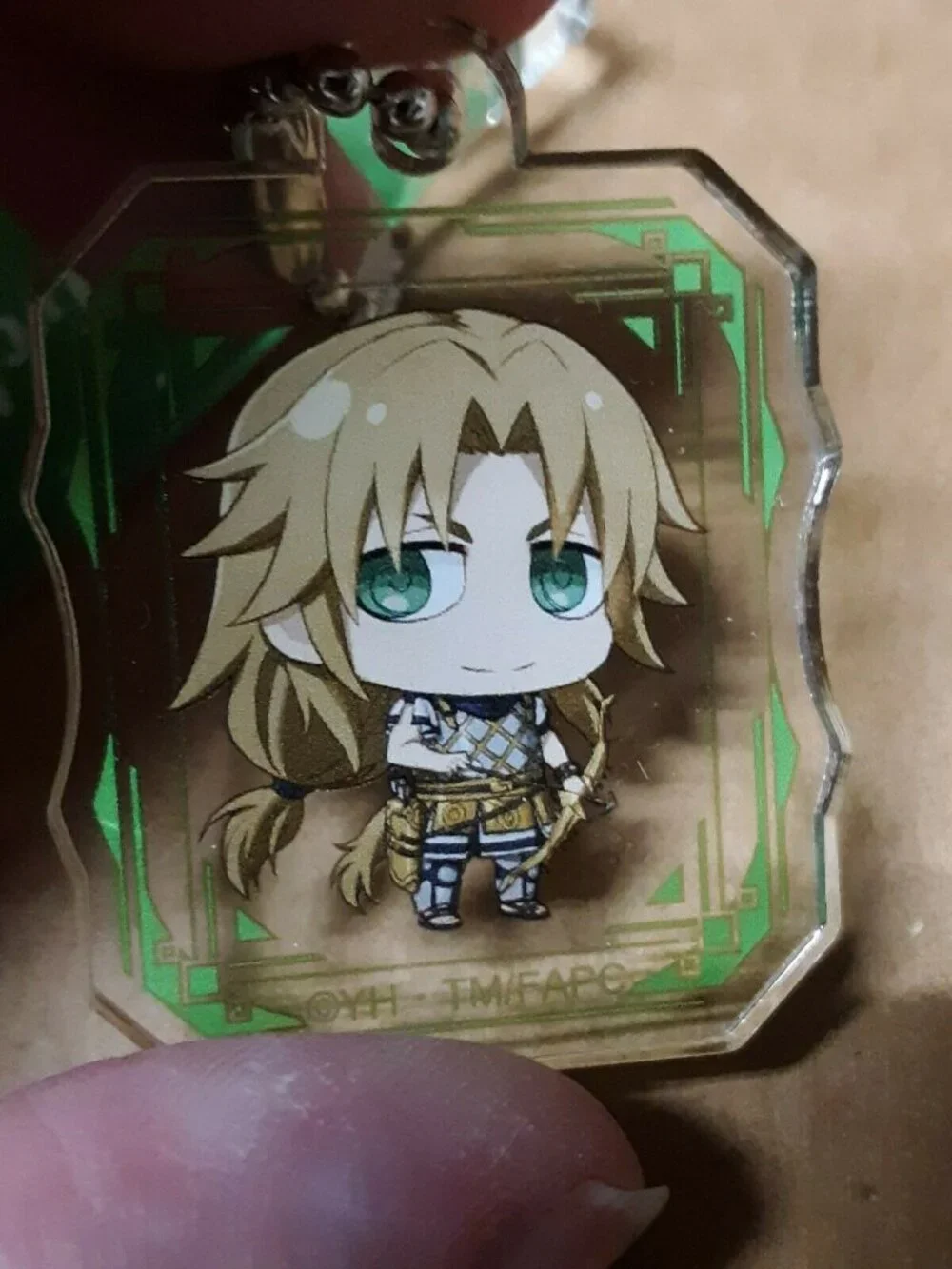 Fate/Apocrypha Anime Lot Chiron Archer of Black Kuji Towel & Acrylic Keychain
